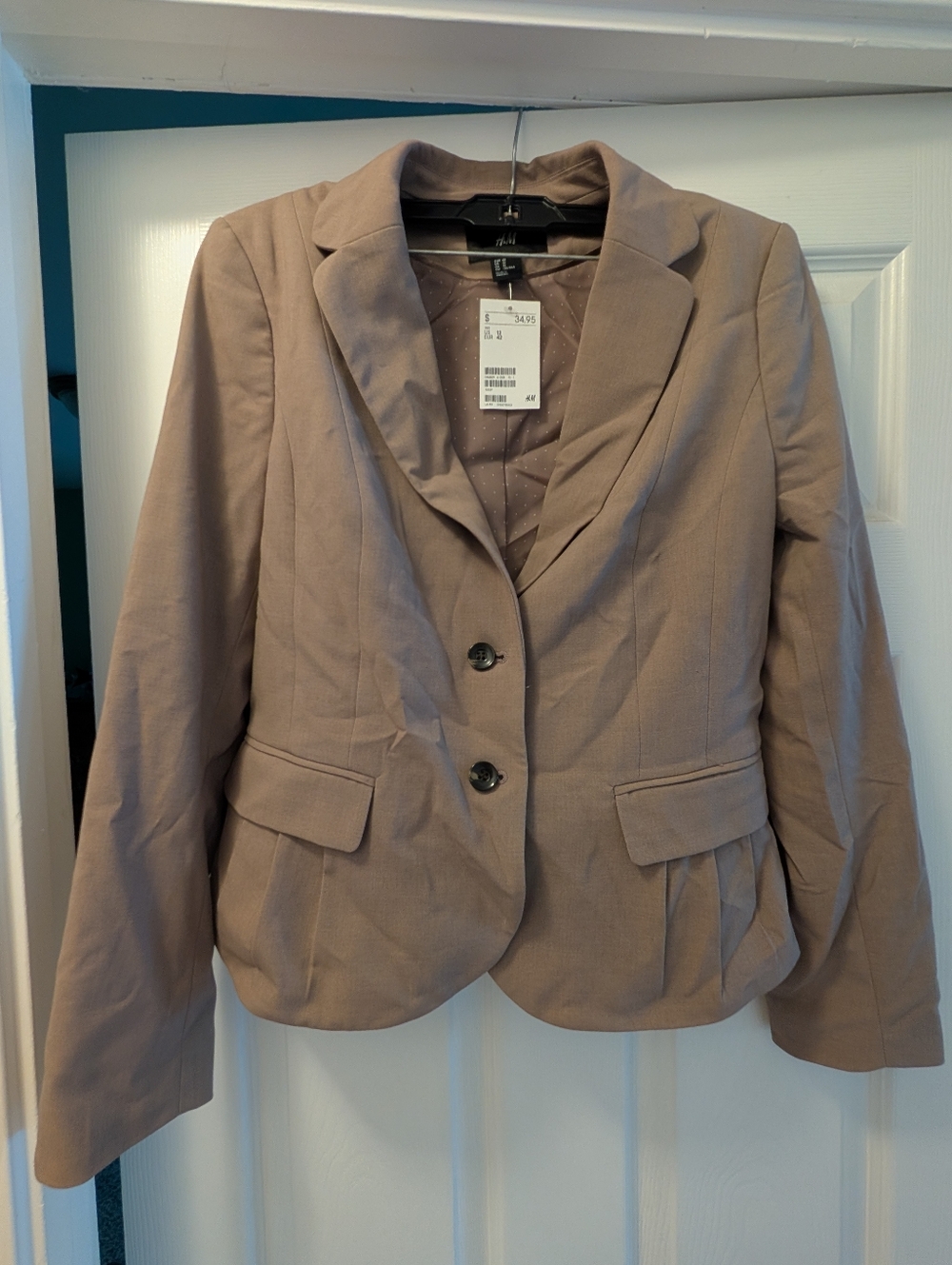 NWT H&M Taupe Women's Blazer Size US 12